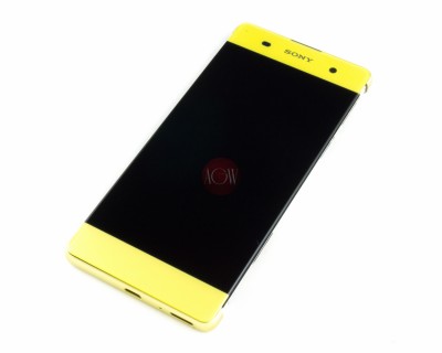 KOMPLETNY LCD + DOTYK SONY XPERIA XA F3111 F3113 F3115  RAMKA ZŁOTY