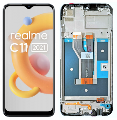 KOMPLETNY LCD + DOTYK REALME C11 2021 RMX3231 RAMKA