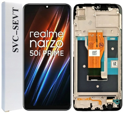 KOMPLETNY LCD + DOTYK REALME NARZO 50I PRIME RAMKA