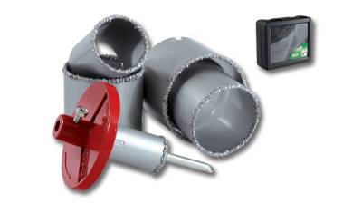 Otwornica z nasypem wolframowym Ø33 - Ø73 mm ; 6 el. S-28306