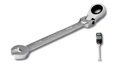 Klucz płasko-oczkowy z grzechotką i przegubem 10 mm S-56210