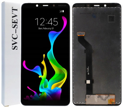 KOMPLETNY LCD + DOTYK NOKIA 3.1 PLUS CZARNY
