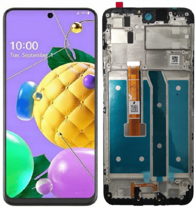 KOMPLETNY LCD + DOTYK LG K52 RAMKA
