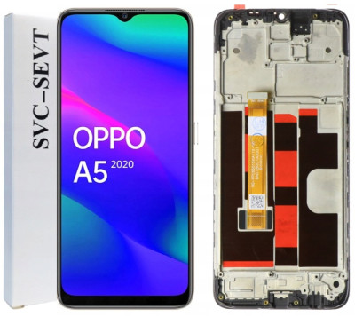 KOMPLETNY LCD + DOTYK OPPO A5 2020 RAMKA