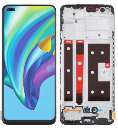 KOMPLETNY LCD + DOTYK OPPO RENO 4 LITE RAMKA