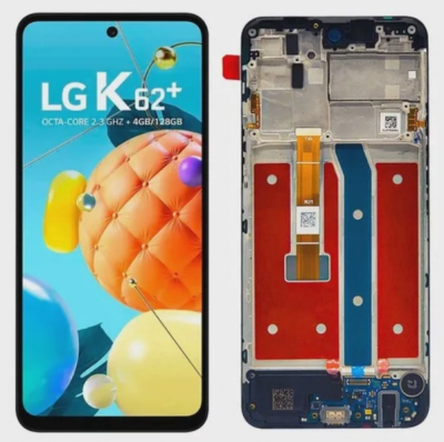 KOMPLETNY LCD + DOTYK LG K62 PLUS RAMKA