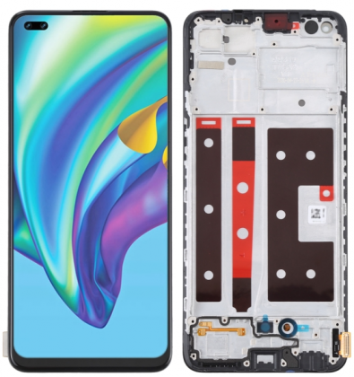 KOMPLETNY LCD + DOTYK OPPO RENO 4 LITE INCELL RAMKA