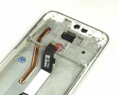 KOMPLETNY LCD + DOTYK XIAOMI REDMI NOTE 8 PRO Z RAMKĄ SREBRNĄ