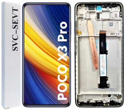 KOMPLETNY LCD + DOTYK XIAOMI POCO X3 PRO RAMKA CZARNA