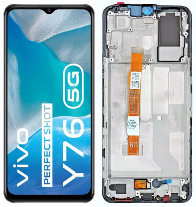 KOMPLETNY LCD + DOTYK VIVO Y76 5G V2124 RAMKA